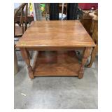 Wood coffee table