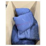 Box of 9 navy blue throw pillows