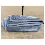 Grey twin blanket