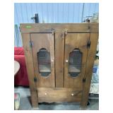 Wood 2 door pie cabinet
