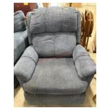 Blue rocker recliner