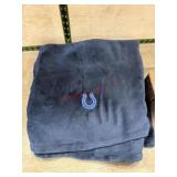 Blue Colts throw blanket