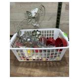 Basket of hummingbird feeders