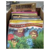 Box lot of record albums