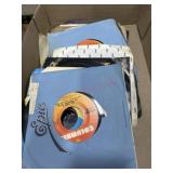Flat of 45 RPM records