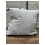 Tan and brown throw pillow