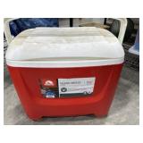 Red Igloo cooler