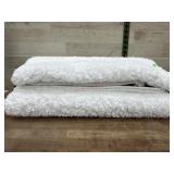2-  24x36 White bath mats