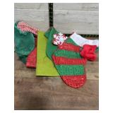 Flat with elf shoes and hat. stockings