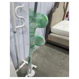 Security pole and curve grab bar