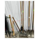 2 Rakes and weed chopper
