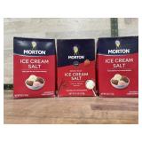 3- Boxes ice cream salt