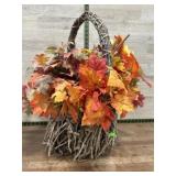 Fall basket of silk foilage