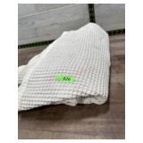 Tan oversized throw blanket
