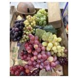 Flat of decorative grapes