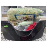 Cat box of painting supplies