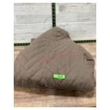 Brown twin blanket