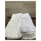 Flat of white hand towels