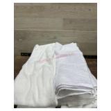 Flat of white hand towels