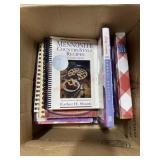 Box lot of cook books