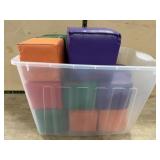 Tote of soft vinyl therapy cubes