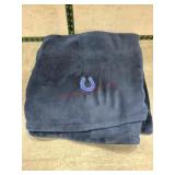 Blue Colts throw blanket