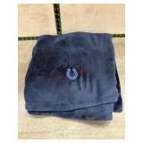 Blue Colts throw blanket
