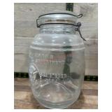 Clear glass jar