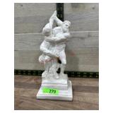 White statue Wrestling Hercules