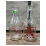 2- Daisy milk bottles