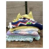 5- Hand made baby coverlets