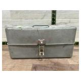 Grey tool box and contents