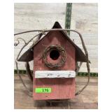 Red birdhouse