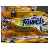 Pack of 15 Mega Rolls of Paper Towels
