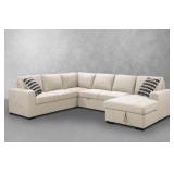 Jameson 6-pc Fabric Storage Sectional with