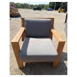 Scratch and dent teak wood outdoor chair