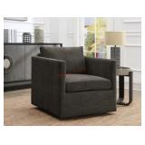 Abbyson living marlow fabric swivel chair. MSRP