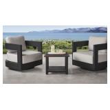 Palmero Outdoor patio set with 2 barrel style
