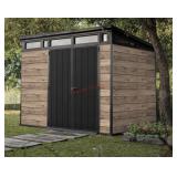 Keter pent 9x7 outdoor shed MSRP $1830