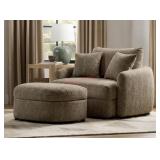 Oversized cuddle chair with storage ottoman MSRP
