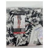 Rafaella Black and White Floral Stretch Skort