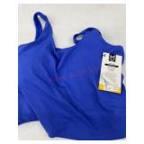 Blue Active Tank Top with Spaghetti Straps