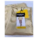 Express Gold Satin Skirt, Size M