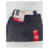 Cuffed Wide Leg High-Rise Jeans, Size 2