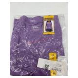Eddie Bauer Purple V-Neck Tee, Size Medium