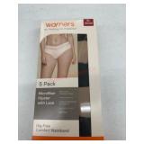 5-Pack Microfiber Hipster Briefs with Lace