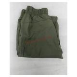 Green Elastic Waist Wide Leg Pants