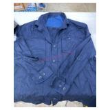 Blue Long-Sleeve Button-Up Shirt