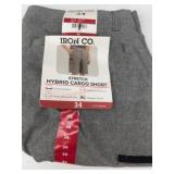 Iron Co. Stretch Hybrid Cargo Shorts, Size 34