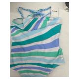 Hurley XL Striped One-Piece Swimsuit